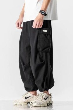 Y2K Vintage Wide Leg Beige Pants - Women Men Streetwear