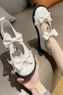 Y2K White Fairy Platform Lolita Shoes JK Cosplay Accessories