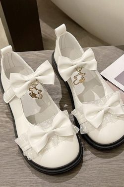 Y2K White Fairy Platform Lolita Shoes JK Cosplay Accessories