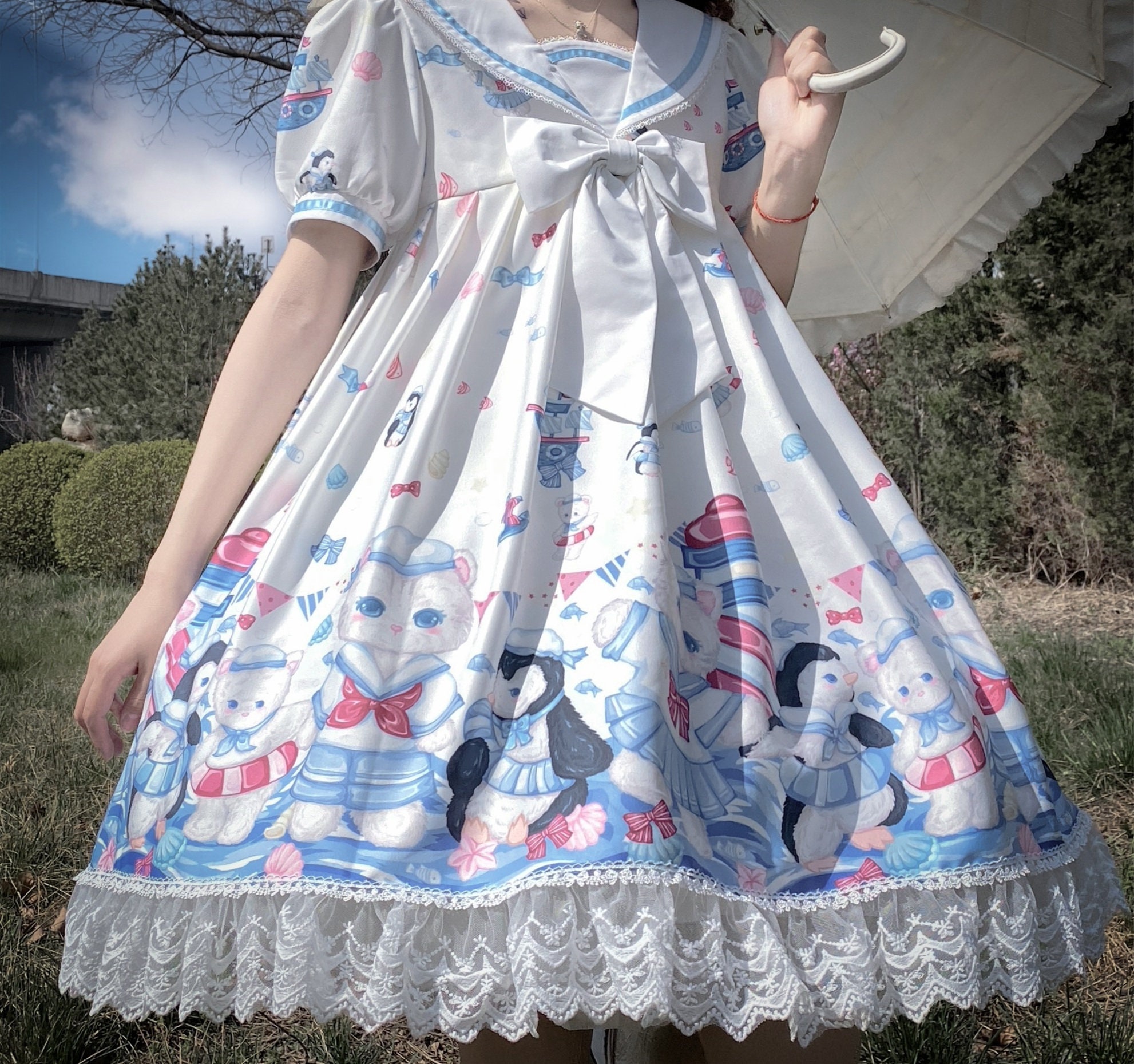 Y2K White Fairy Princess Lolita Cosplay Dress