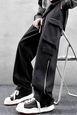 Y2K Wide Leg Cargo Trousers Pants for Streetwear Fashion