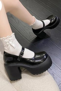 Y2K Women's Mary Janes High Heel Platform Shoes