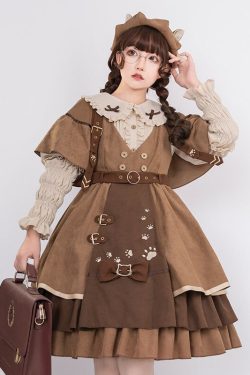 Y2K Wool Lolita Dress - Vintage Style Perfect for Parties